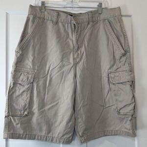 Beverly Hills Polo Club‎ Cargo Shorts Khaki Men's 36 Waist 100% Cotton Casual